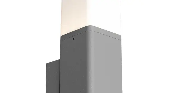 Redo Volt szürke-fehér vízvédett LED kültéri fali lámpa (RED-90605) LED 1 izzós IP54 Utolsó esély