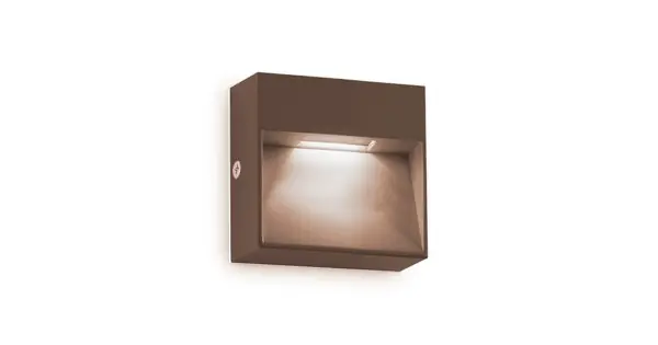 Ideal Lux Dedra barna LED kültéri fali lámpa (IDE-328621) LED 1 izzós IP65 Legkelendőbb