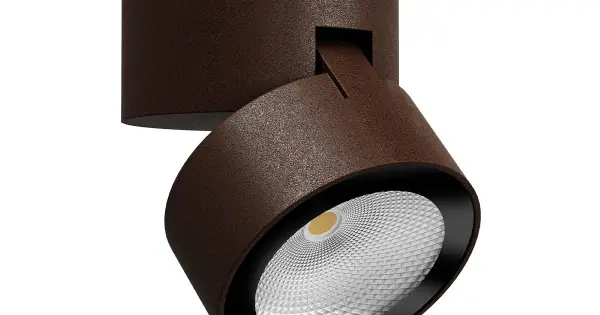 Redo Shaft barna-átlátszó vízvédett LED kültéri fali lámpa (RED-90628) LED 1 izzós IP65 Végkiárusítás