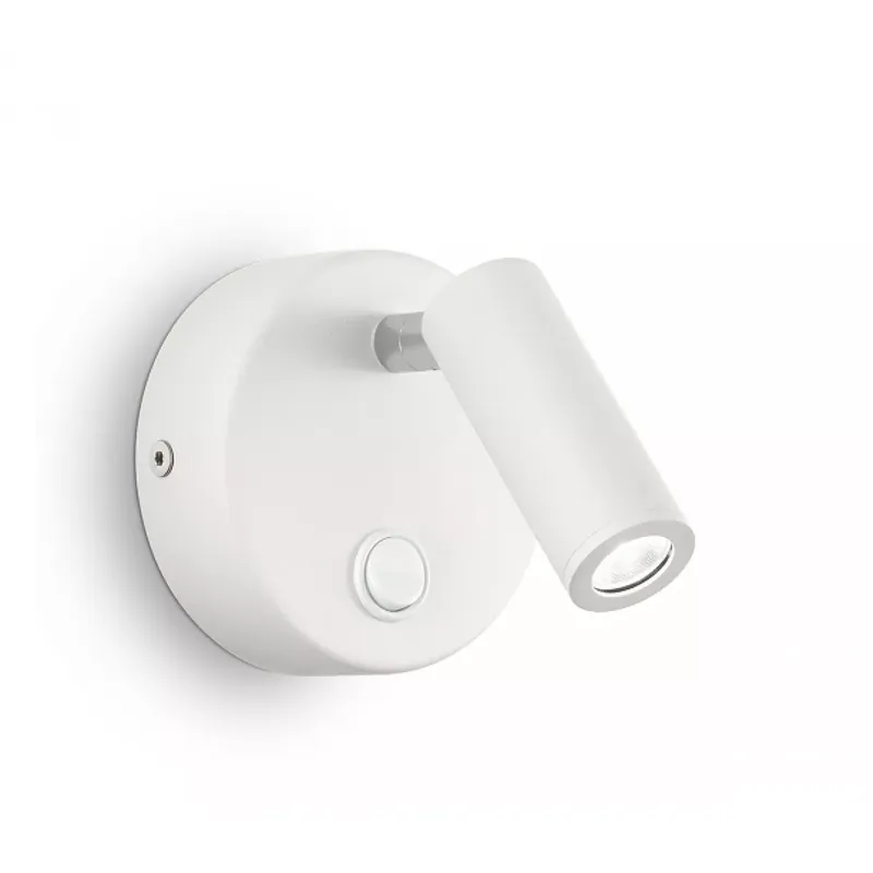PAGE AP ROUND BIANCO - Fali olvasó LED lámpa, kapcsolóval; 210lm - IDL-142586 Biztonságos fizetés