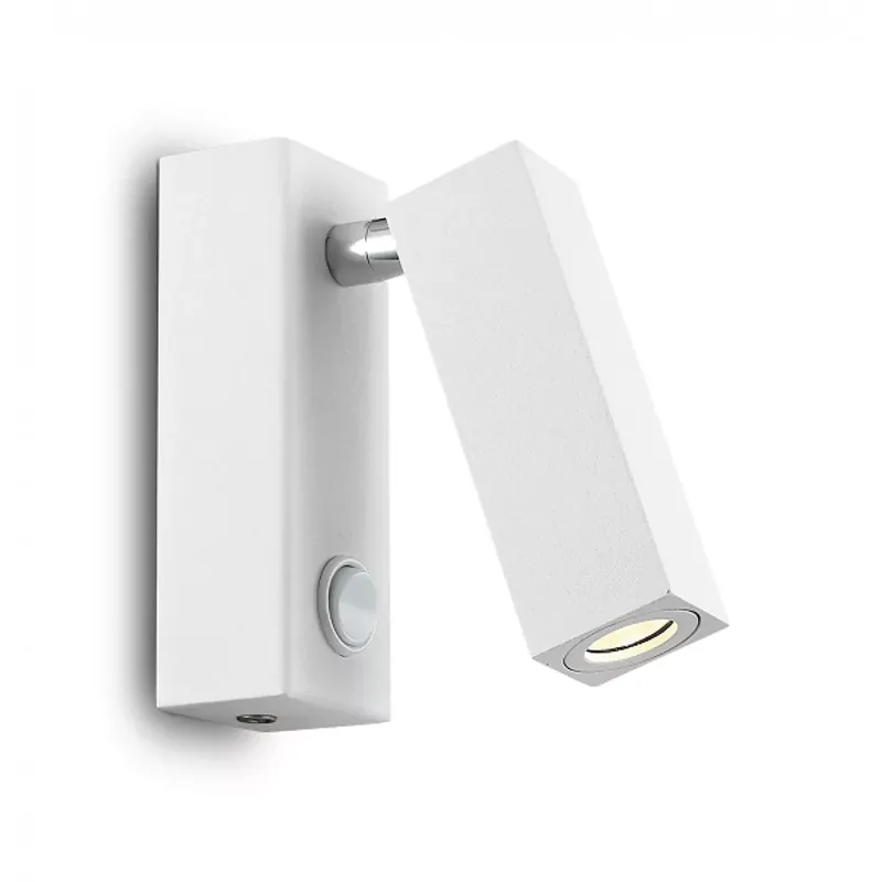 PAGE AP SQUARE BIANCO - Fali olvasó LED lámpa, kapcsolóval; 210lm - IDL-142258 Legkelendőbb