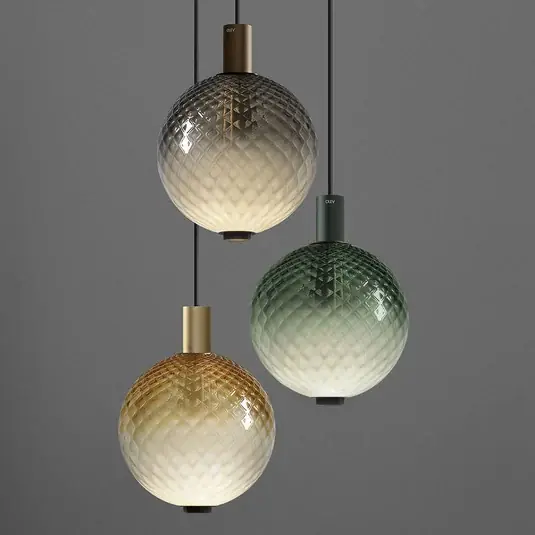 Árcsökkenés OLEV LED függesztett lámpa BEAM STICK NUANCE BALLOTON borostyán Ø 20 cm 927
