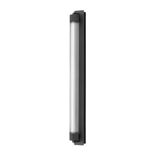OLEV LED fali lámpa CHARMER, fekete fém/üveg 2700 K IP44 Kiárusítás