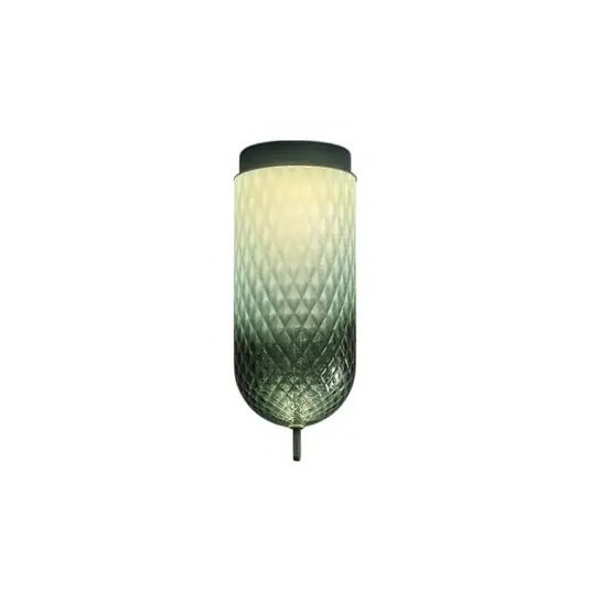 Vedd meg most OLEV LED mennyezeti lámpa Curuba, zöld, üveg, magasság 40 cm, 2700 K