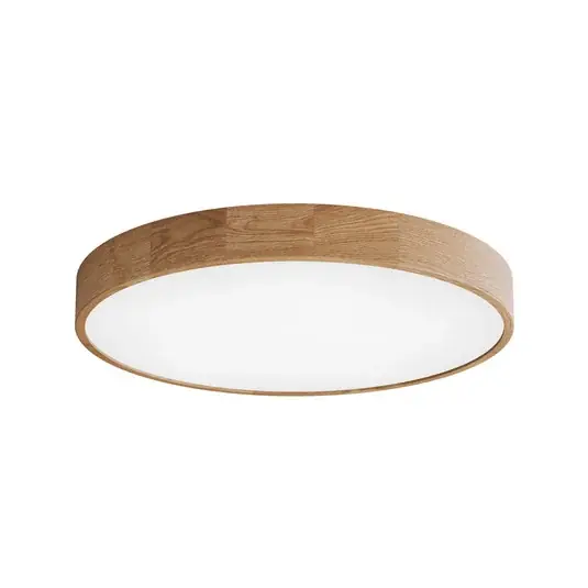 Cleo DR800 mennyezeti világítás, tölgyfa, Ø 80 cm, 6 izzós, E27 Gyors kiszállítás