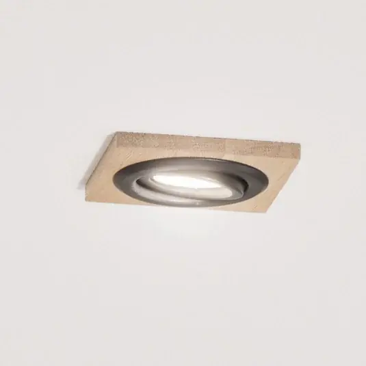 Legjobb ár Tobby mennyezeti beépíthető lámpa, 10 x 10 cm, 3 darabos szett tölgyfa GU10