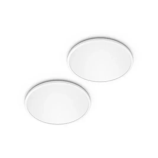 Philips LED SuperSlim 2 darabos szett, fehér, IP44, Ø 25 cm, 2700 K Legkelendőbb