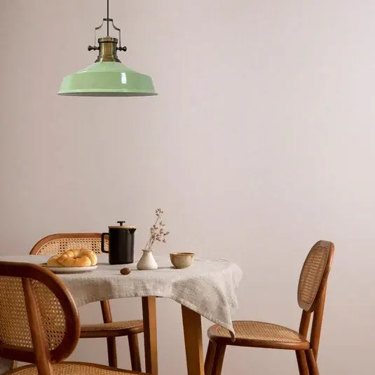 Augusta függőlámpa, mentazöld, Ø 40 cm, fém, E27, vintage Kedvezmény