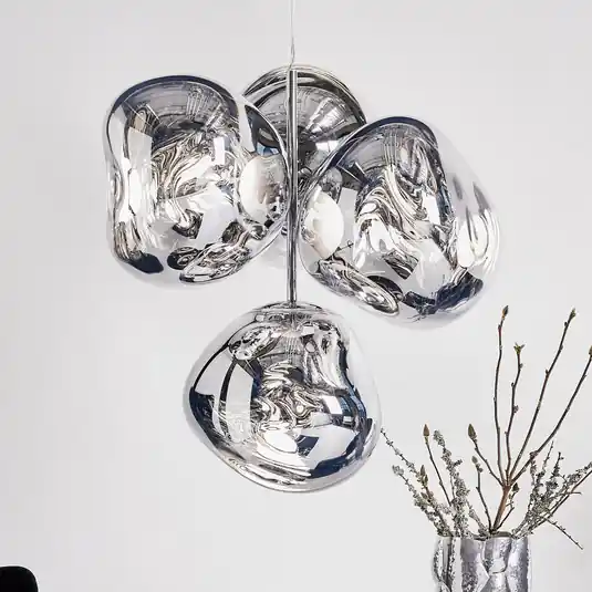 Tom Dixon LED csillár Melt Chandelier, füstszürke Vedd meg online