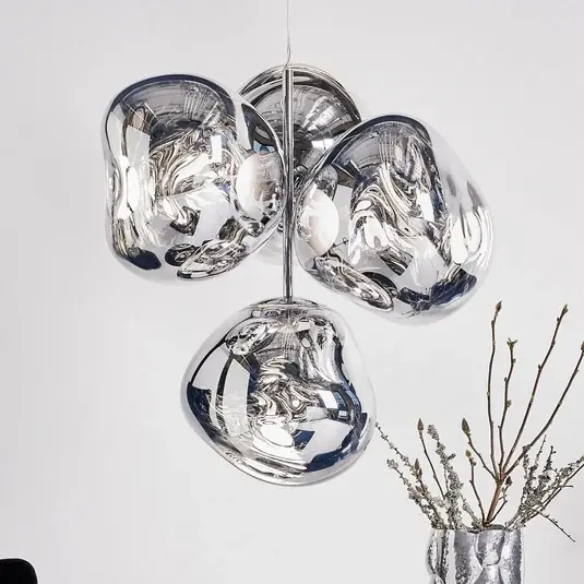 Gyors kiszállítás Tom Dixon LED csillár Melt Chandelier, króm színű