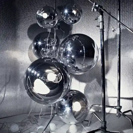 Tom Dixon Mirror Ball Floor Chandelier, ezüst színű, 182 cm Ajánlat