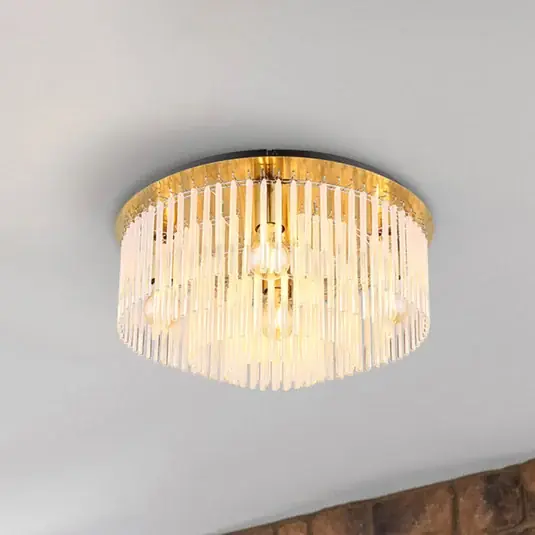 Szuper akció Gorley mennyezeti világítás, arany színű/opál, Ø 50 cm, fém/üveg