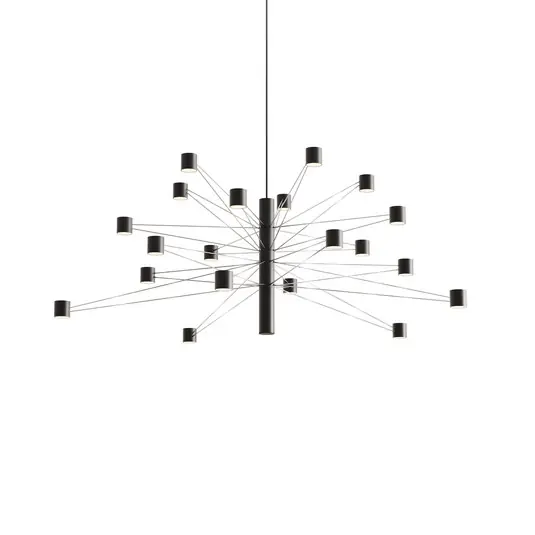 Akciós ár kdln POLAR 20.2 LED lógó lámpa, Ø 107 cm, fekete, 2 izzós, dimmelhető