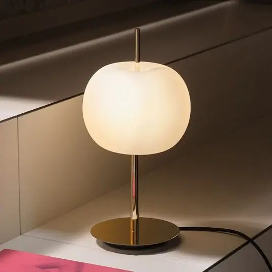 Olcsóbb kdln KUSHI LED asztali világítás, sárgaréz, magasság 32 cm, fényerőszabályozó,