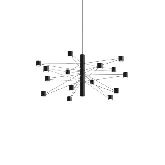 Ne maradj le kdln POLAR 15.1 LED lógó lámpa, Ø 77 cm, fekete, 1 izzó, dimmelhető