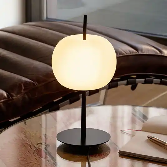 kdln KUSHI LED asztali világítás, fekete, magasság 32 cm, fényerőszabályozó, CCT Alacsony ár