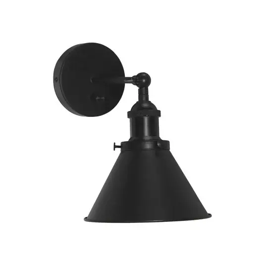 Azonnal elérhető PR Home Anton fali lámpa dugóval, 18 cm, fényerőszabályozóval, fekete