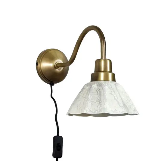 PR Home Ester fali lámpa, természetes fehér, kinyúlás 34 cm, fém Újdonság
