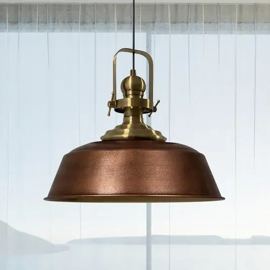 Szuper ajánlat Marei függőlámpa, fényezett réz, Ø 40 cm, fém, E27