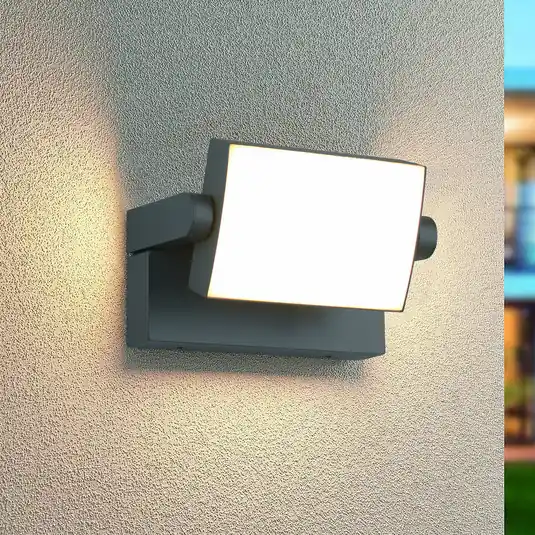 Ne maradj le KANSAS LED kültéri fali világítás, antracit, szélesség 20 cm, IP54