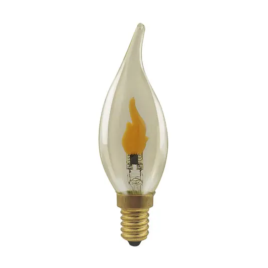 Segula LED Fire Flame Line E14 0,2W gyertya szélroham füst 818 Újdonság