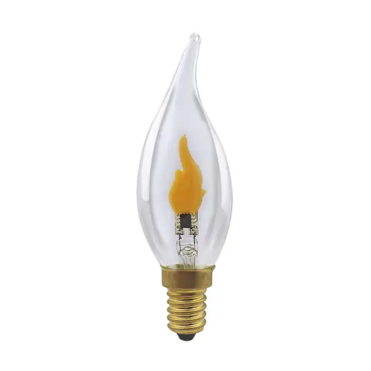 Segula LED Fire Flame Line E14 0,2W gyertya szélroham 1800K Újdonság
