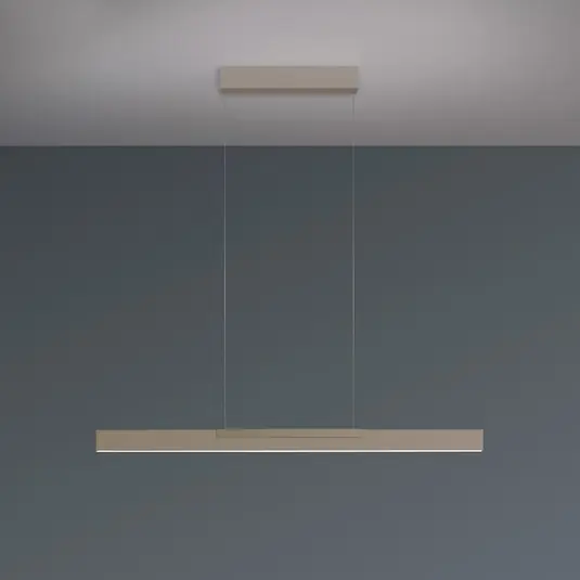 Végkiárusítás Bopp LED lógó lámpa Nano 2.0, hosszúság 100 cm, taupe, fém