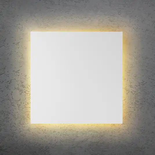 Gyors kiszállítás BLADE Q LED fali világítás, fehér, 44 x 44 cm, fém, dimmelhető