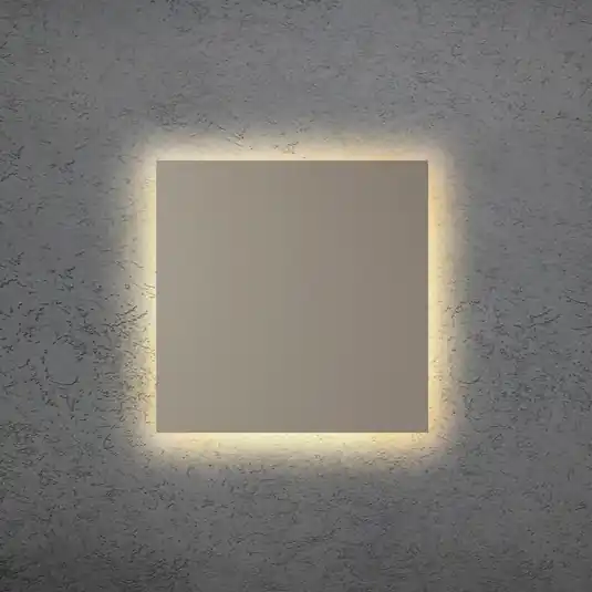 Olcsóbb BLADE Q LED fali világítás, taupe, 34 x 34 cm, fém, dimmelhető fényerő