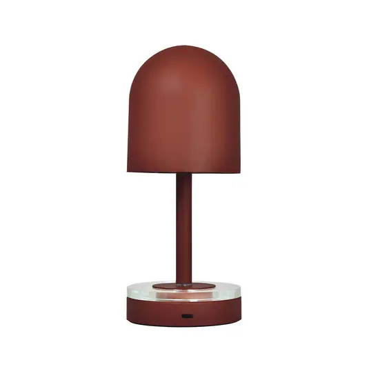 Kedvezményes ár AYTM újratölthető világítás Luceo, barna, fém, 24 cm, dimmelhető fényerő, IP44