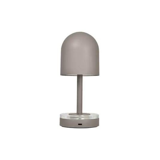 AYTM Luceo újratölthető világítás, taupe, fém, 24 cm, dimmelhető, IP44 Szuper akció