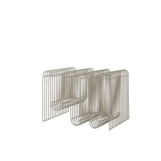 Utolsó esély AYTM magazintartó Curva, taupe, fém, 41 cm hosszú