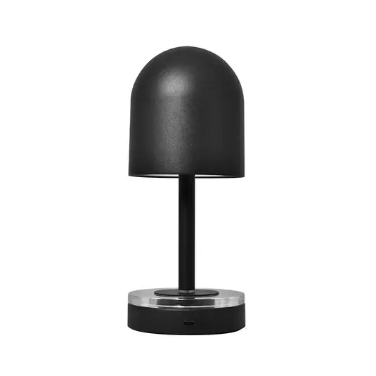 AYTM újratölthető világítás Luceo, fekete, fém, 24 cm, dimmelhető fényerő, IP44 Vedd meg online