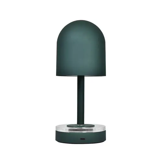 Legjobb ár AYTM újratölthető világítás Luceo, erdőzöld, fém, 24 cm, dimmelhető fényerő,