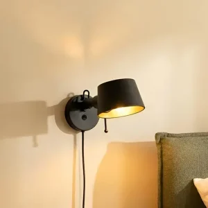 Vedd meg most Lucande Silka fali világítás, 14 cm, fekete, rugalmas, dugasz