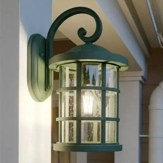 Olcsóbb Lindby Ankea kültéri fali lámpa, zöld, magasság 37 cm, IP23, E27
