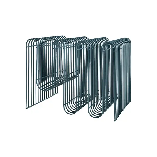 AYTM Curva magazintartó, porkékszínű, fém, 41 cm hosszú Gyors szállítás