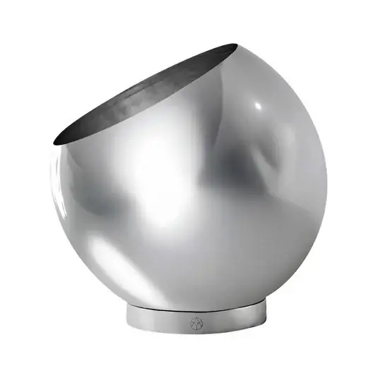 Ajánlat AYTM virágcserép Globe, Ø 30 cm, ezüst, rozsdamentes acél