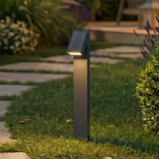 Kiárusítás PRIOS LED-es napelemes utcai lámpa Lestor, antracit, dimmelhető, IP65