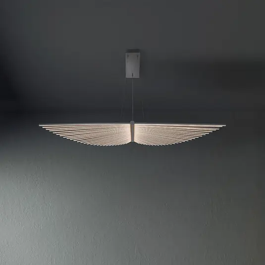 LED lógó világítás SERAPH, matt fekete, hossza 105 cm, fém Rendeld meg most
