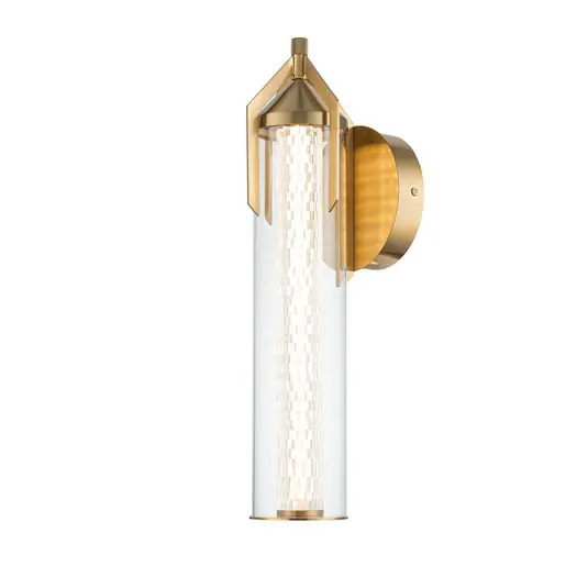 Gyors kiszállítás ESPADA LED fali világítás, arany csiszolt, Ø 16 cm, fém IP44