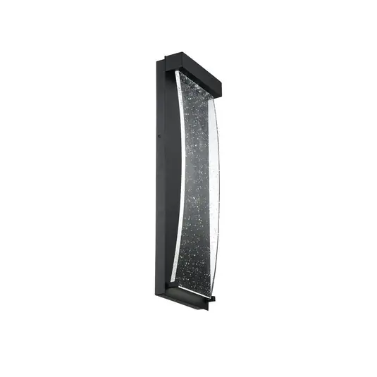 KABO LED kültéri fali világítás, fekete, magasság 36 cm, fém, IP44 Szezonális akció