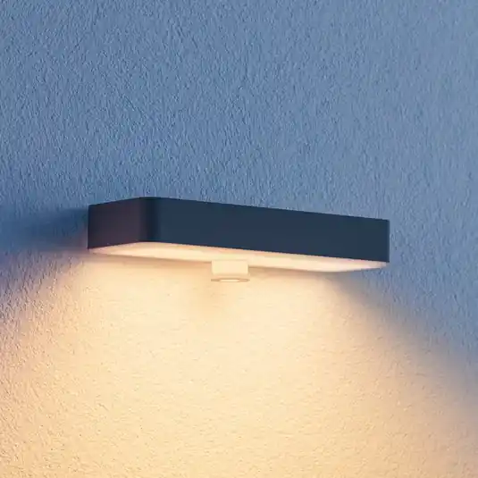Csak ma STEINEL LED-napelemes fali lámpa XSolar SOL-O S, antracit érzékelő