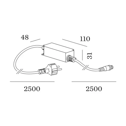 Vásárlói kedvenc WEVER & DUCRÉ & Plug & vezérlő GEO-hoz, 30 W, 24 V, IP67