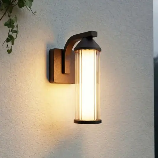 Legkelendőbb Lindby LED kültéri fali világítás Neravio, rozsdás, magasság 26 cm, IP54
