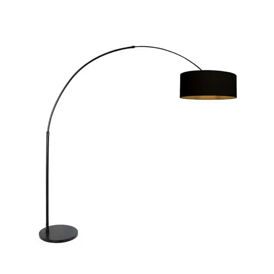 Rendeld meg most Íves álló lámpa Sparkled Light fekete/fekete-arany, 240 cm