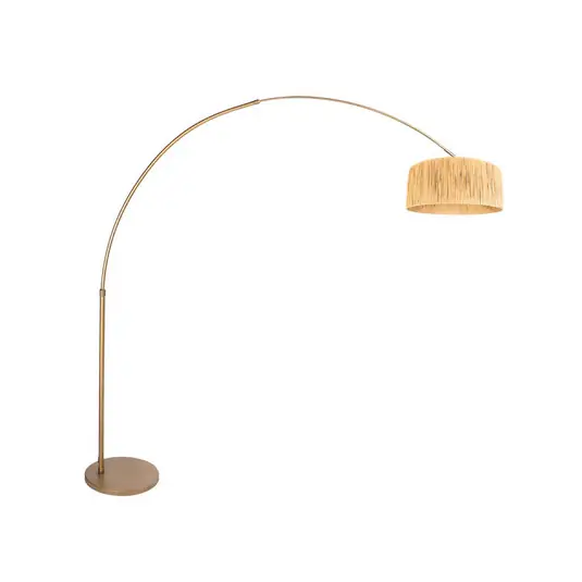 Íves álló lámpa Sparkled Light bronz/barna 240 cm tengeri fű Újdonság