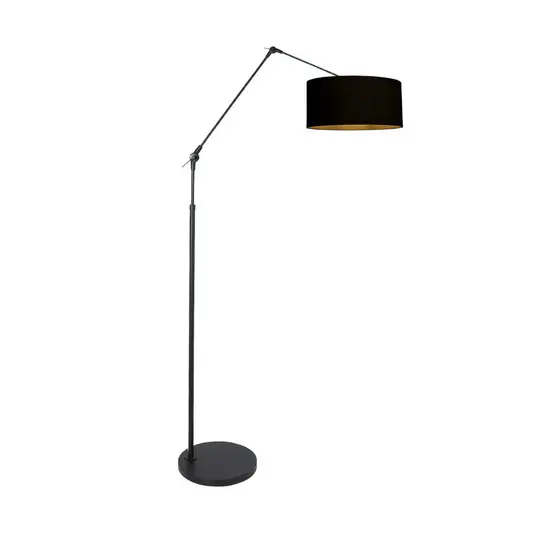 Prestige Chic álló lámpa, fekete/fekete-arany, magasság 250 cm Expressz szállítás