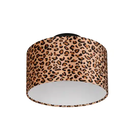 Legkelendőbb Pardina mennyezeti lámpa, barna foltos/fekete, Ø 30 cm, fém