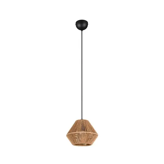 Kedvezményes ár Lucille lógó világítás, barna, Ø 20 cm, papírfonal, E27